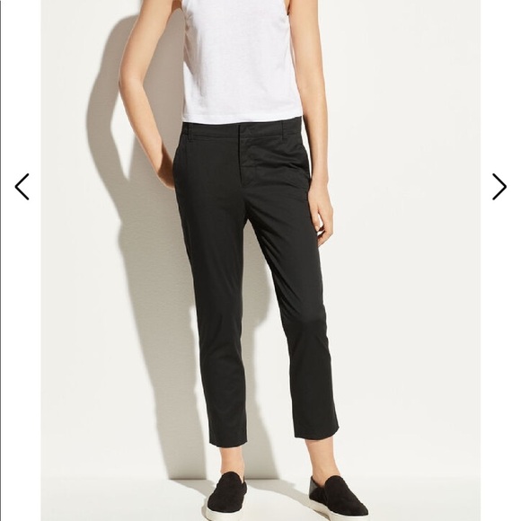 VINCE. Size 2 navy blue tapered cotton pants - Picture 3 of 10